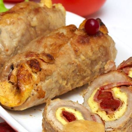 Рецепт Рулетиков с беконом из мультиварки