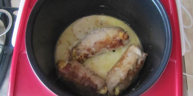 Рецепт рулетиков с беконом из мультиварки