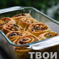 Рецепт Рулетов с чесночной начинкой