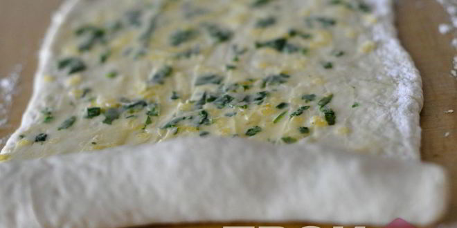 Рецепт рулетов с чесночной начинкой