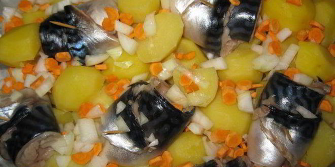 Рецепт рыбных рулетиков с овощами