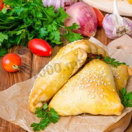 Рецепт Самсы с курицей из слоеного теста