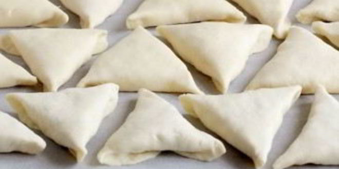 Рецепт самсы с сыром из слоеного теста