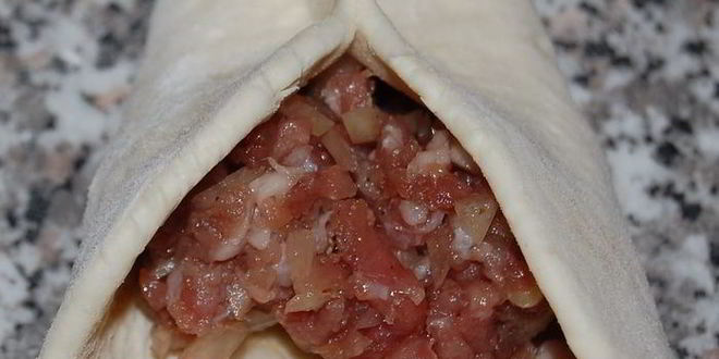 Рецепт самсы слоеной с мясом
