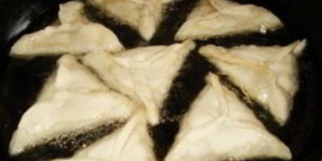 Рецепт слоеной самсы с фаршем