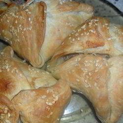 Рецепт Слоеной самсы с мясом