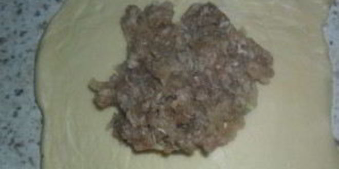 Рецепт слоеной самсы с мясом