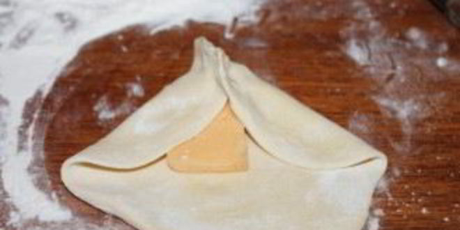 Рецепт слоеной самсы с сыром