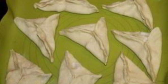 Рецепт слоеной самсы с сыром