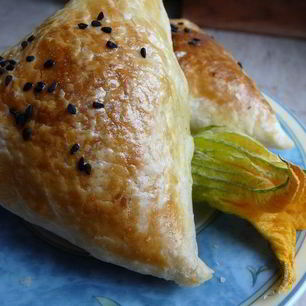 Рецепт Слоеной самсы с тыквой