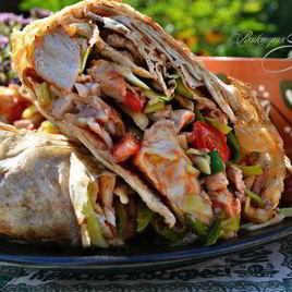 Рецепт Дачной шаурмы на гриле