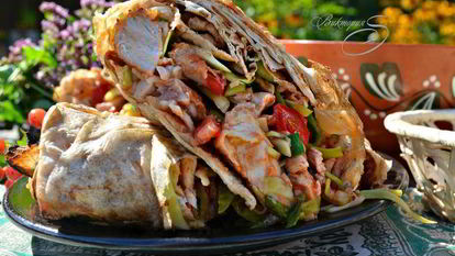 Рецепт Дачной шаурмы на гриле