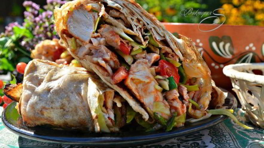 Рецепт дачной шаурмы на гриле