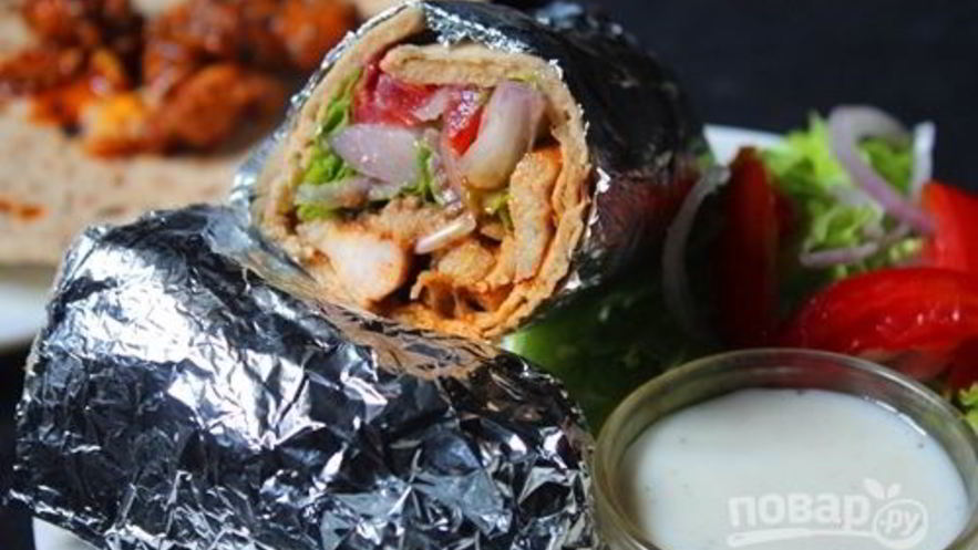 Рецепт шаурмы по-домашнему с курицей