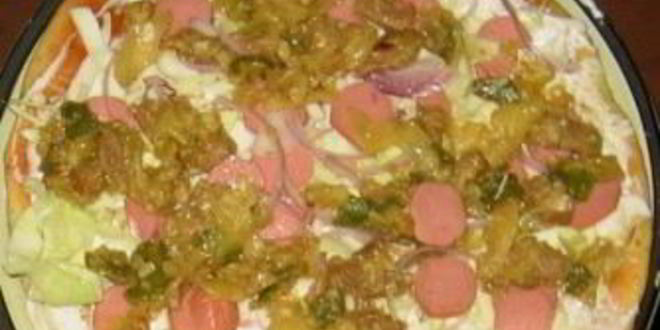 Рецепт шаурмы с колбасой и сыром