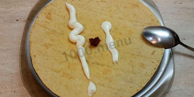 Рецепт шаурмы в лепешке по-домашнему