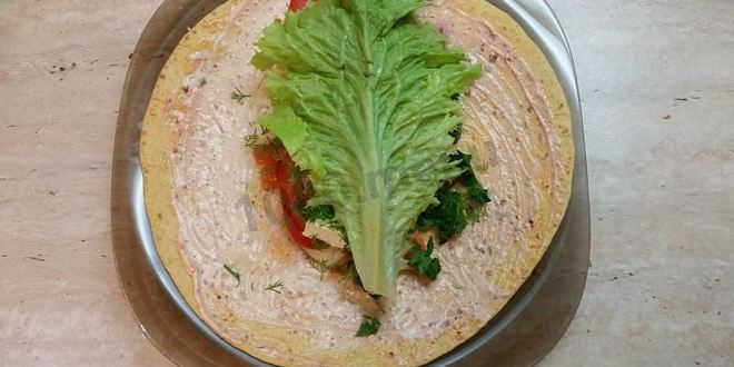 Рецепт шаурмы в лепешке по-домашнему