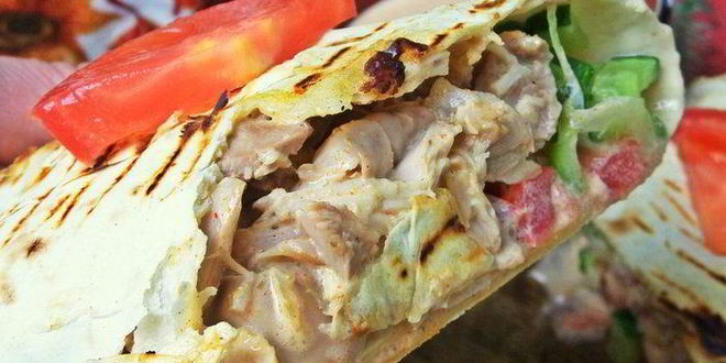 Рецепт шавермы с запеченной курицей и майонезным соусом