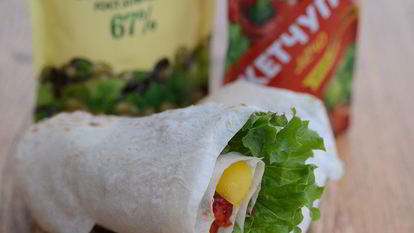 Рецепт Вегетарианской шаурмы с майонезом