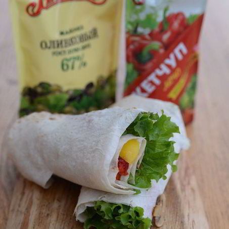 Рецепт Вегетарианской шаурмы с майонезом