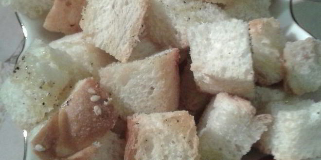 Рецепт чесночных сухариков