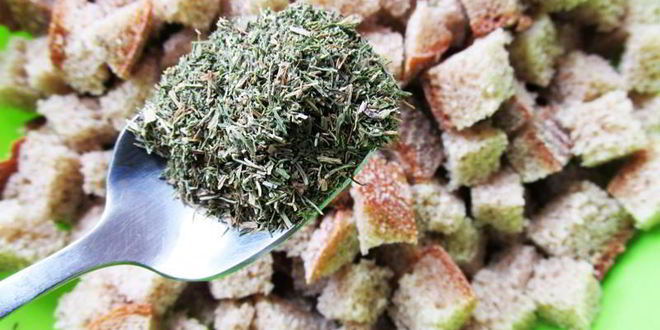 Рецепт хлебных сухариков