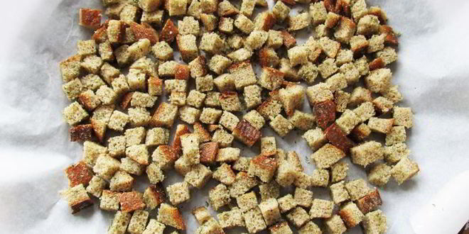 Рецепт хлебных сухариков