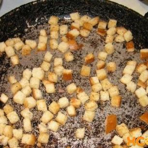 Рецепт Сухариков на сковороде