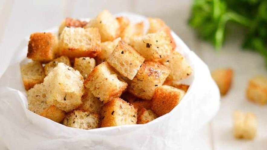 Рецепт сухариков с горчицей