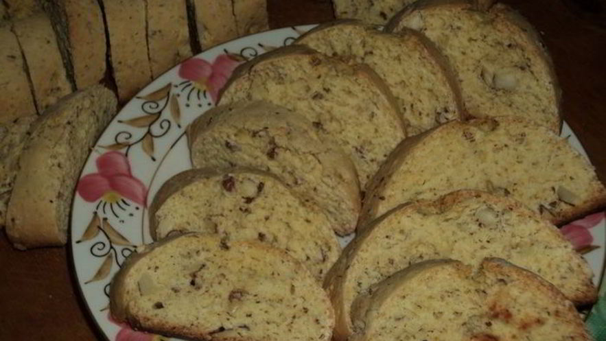 Рецепт сухариков с миндалем