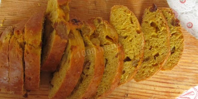 Рецепт тыквенных сухариков с изюмом