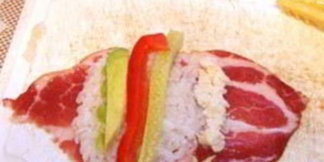 Рецепт мясных суш