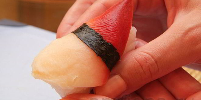 Рецепт нигирей-суш с хоккигаем