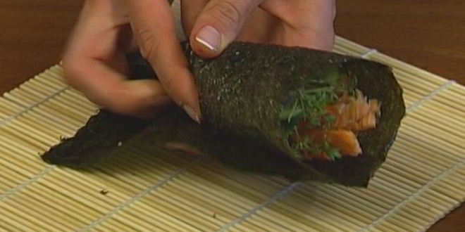 Рецепт суш-ролла с семгой