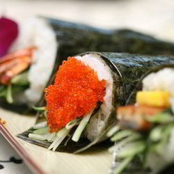 Рецепт Суш с крабами и икрой