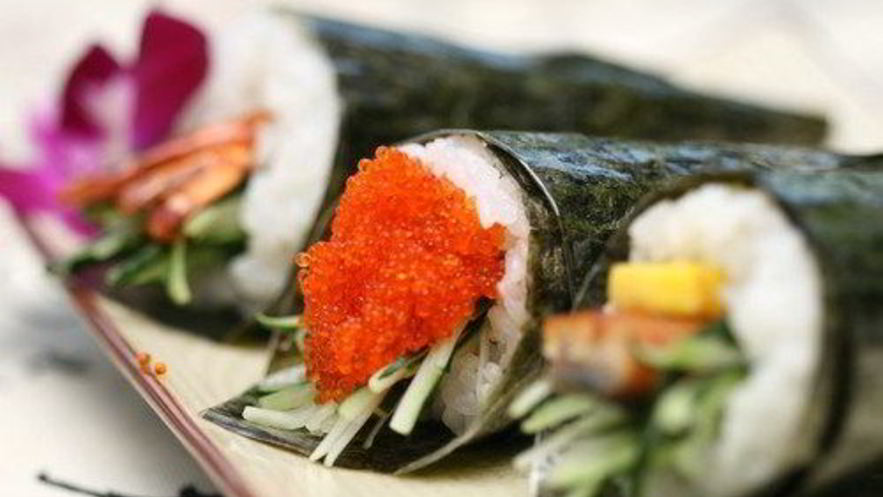 Рецепт суш с крабами и икрой