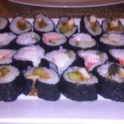 Рецепт Суш с огурцом и крабовыми палочками