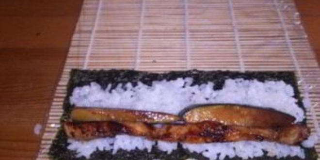 Рецепт суш с огурцом и крабовыми палочками