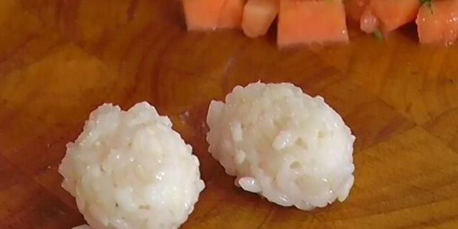 Рецепт суш с папайей и медом