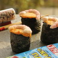 Рецепт Суш, запеченных со спайси соусом с крабовыми палочками