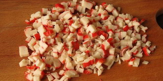 Рецепт суш, запеченных со спайси соусом с крабовыми палочками