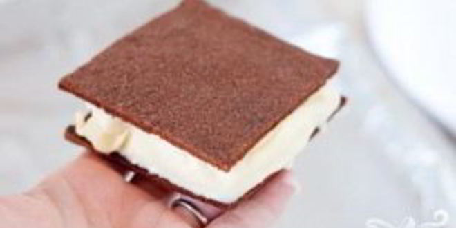 Рецепт шоколадных сэндвичей с начинкой из мороженого