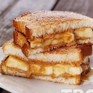 Рецепт Сладкого сэндвича с шоколадом и грушей