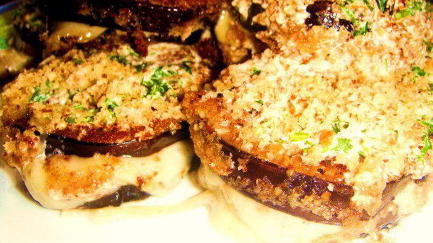 Рецепт сэндвича из баклажанов с сыром в хрустящей панировке