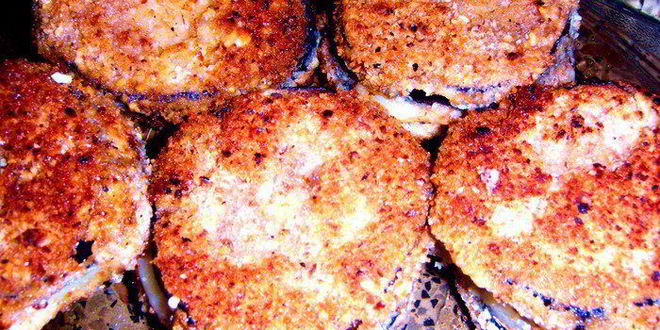 Рецепт сэндвича из баклажанов с сыром в хрустящей панировке