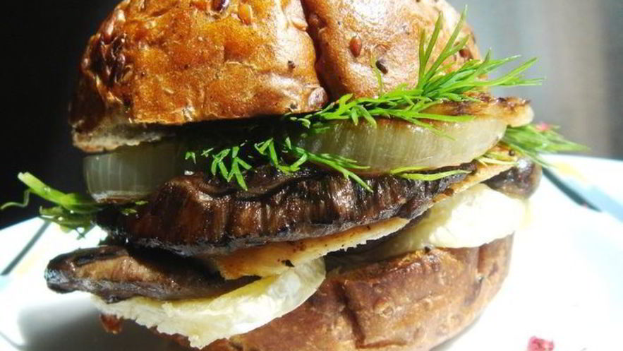 Рецепт сэндвича с грибами и курицей