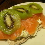 Рецепт Сэндвичей с копченым лососем и киви