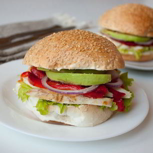 Рецепт Сэндвичей с курицей и печеным перцем