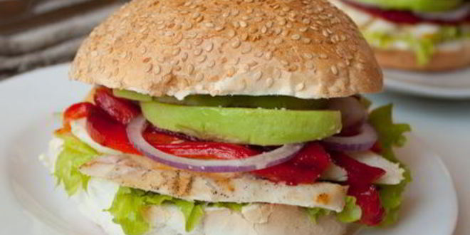 Рецепт сэндвичей с курицей и печеным перцем