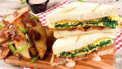 Рецепт Сэндвичей с яйцом и беконом